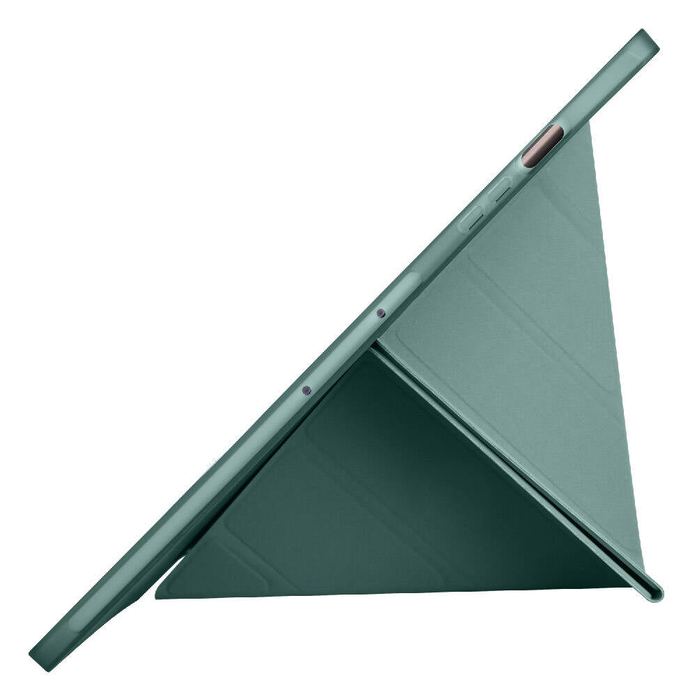 Galaxy Tab S9 Plus Kılıf Zore Tri Folding Kalem Bölmeli Standlı Kılıf