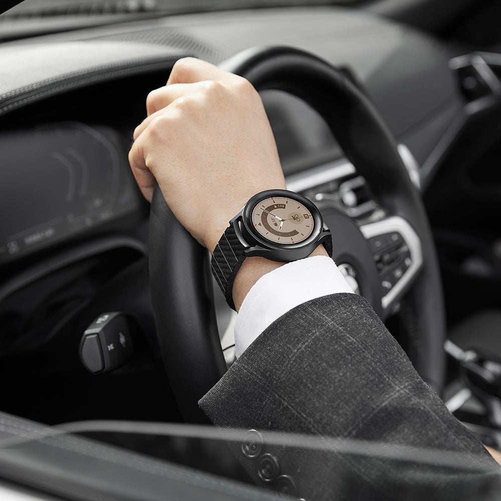 Galaxy Watch 6 44mm Karbon Fiber Pitaka Modern Serisi Black-Grey Twill Kordon