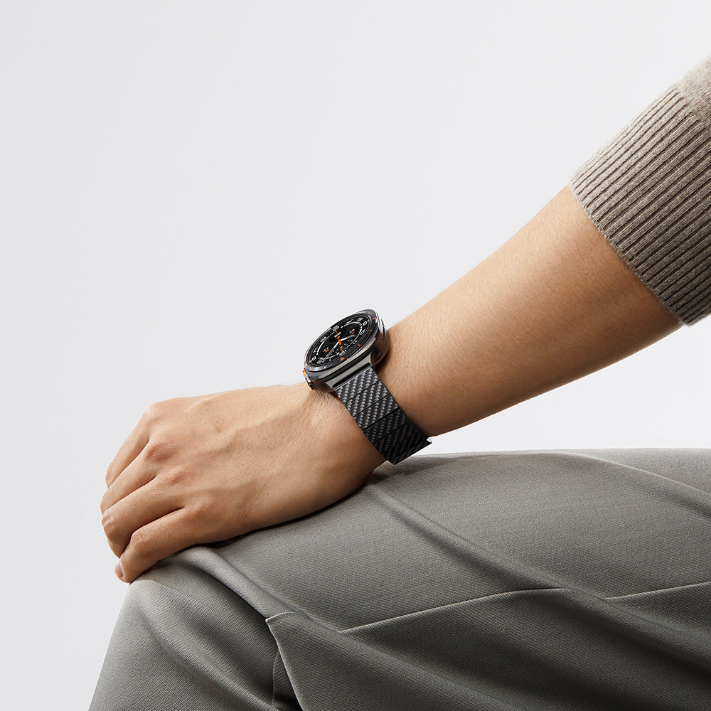 Galaxy Watch Ultra 47mm Karbon Fiber Pitaka Modern Serisi Black-Grey Twill Kordon