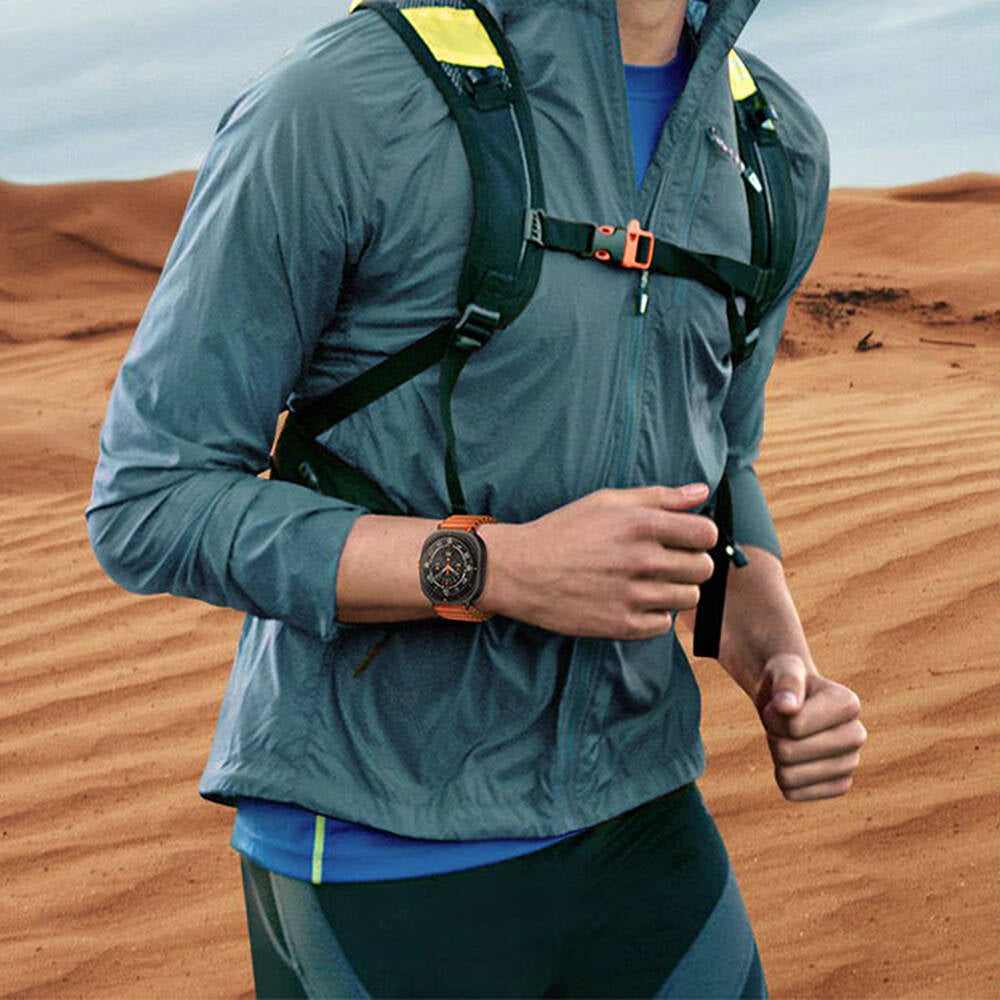 Galaxy Watch Ultra 47mm Zore KRD-120 Naylon Kumaş Hasır Örgülü Kordon