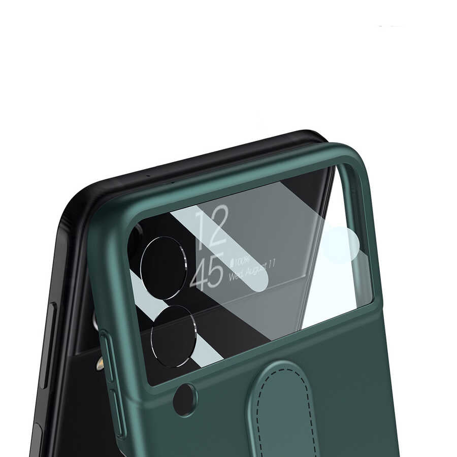 Galaxy Z Flip 3 Kılıf Zore Flip Ring Kıpta Kılıf