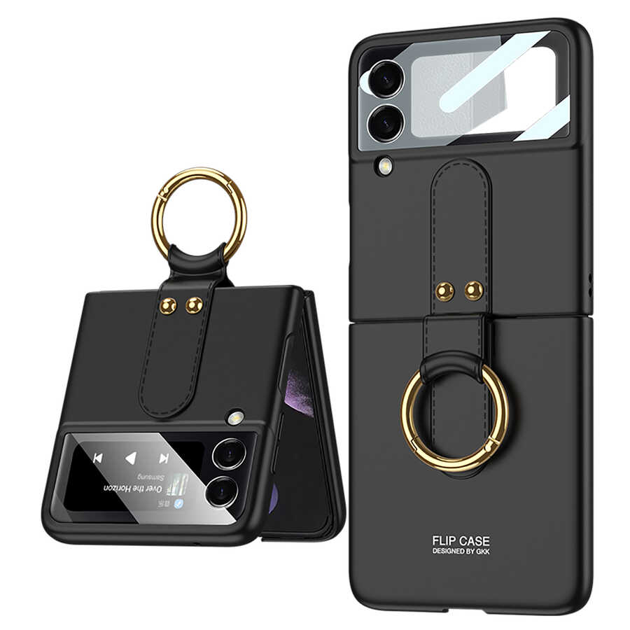 Galaxy Z Flip 3 Kılıf Zore Flip Ring Kıpta Kılıf