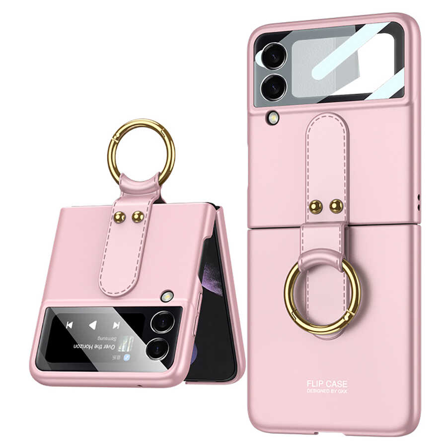 Galaxy Z Flip 3 Kılıf Zore Flip Ring Kıpta Kılıf