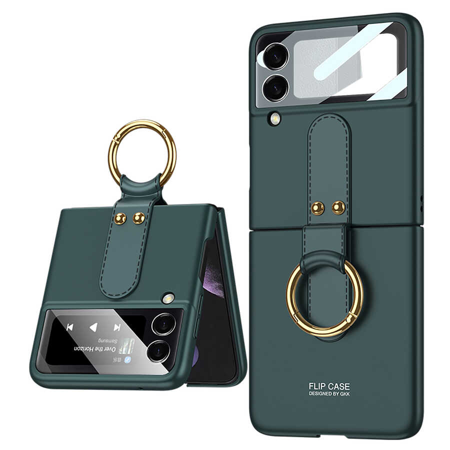 Galaxy Z Flip 3 Kılıf Zore Flip Ring Kıpta Kılıf