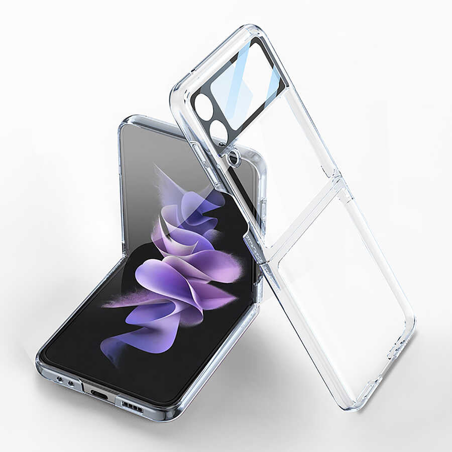 Galaxy Z Flip 4 Kılıf Zore Kıpta Lensli Kılıf