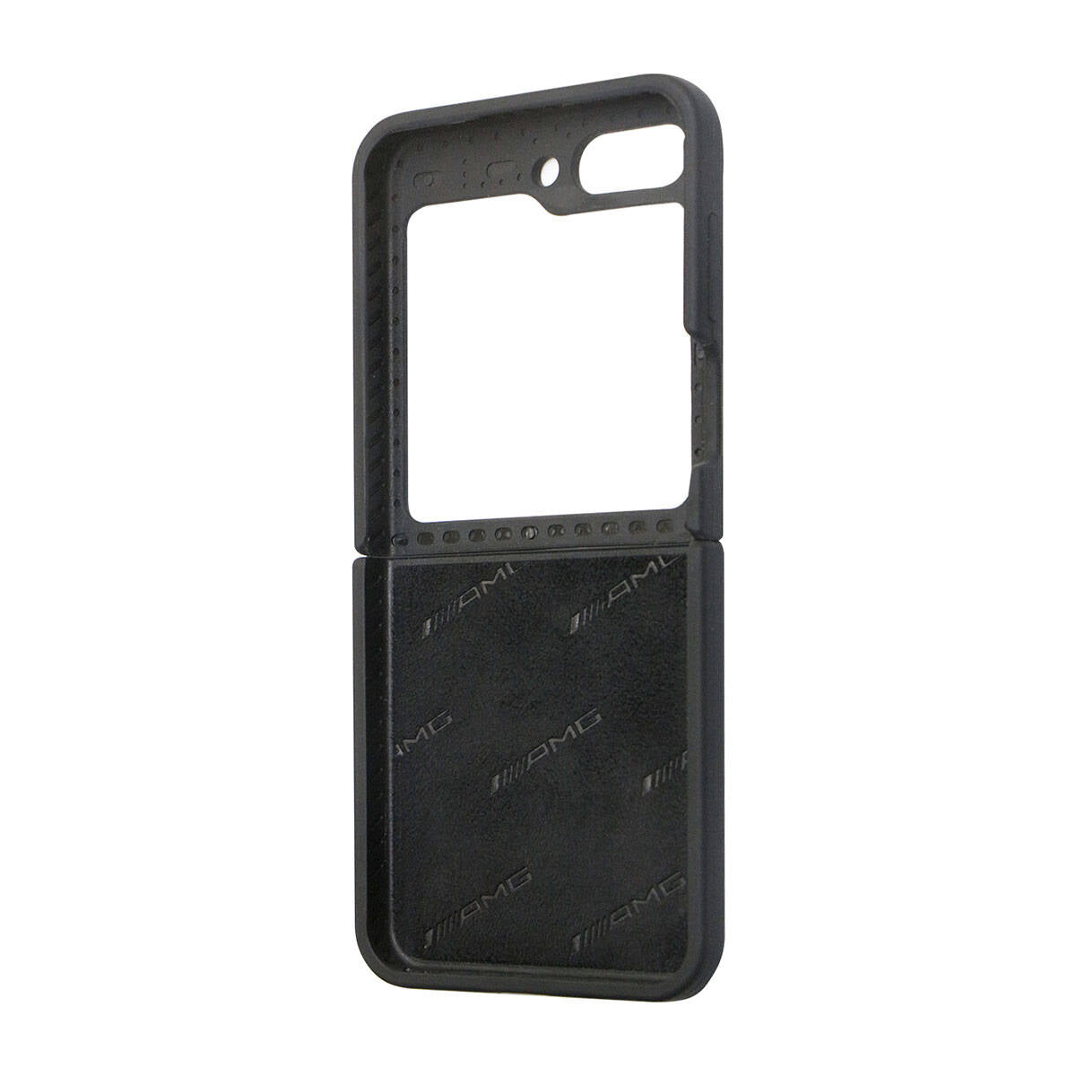 Galaxy Z Flip 5 Kılıf AMG M-safe Şarj Özellikli Büyük Logo Dizayn Orijinal Lisanslı Kılıf