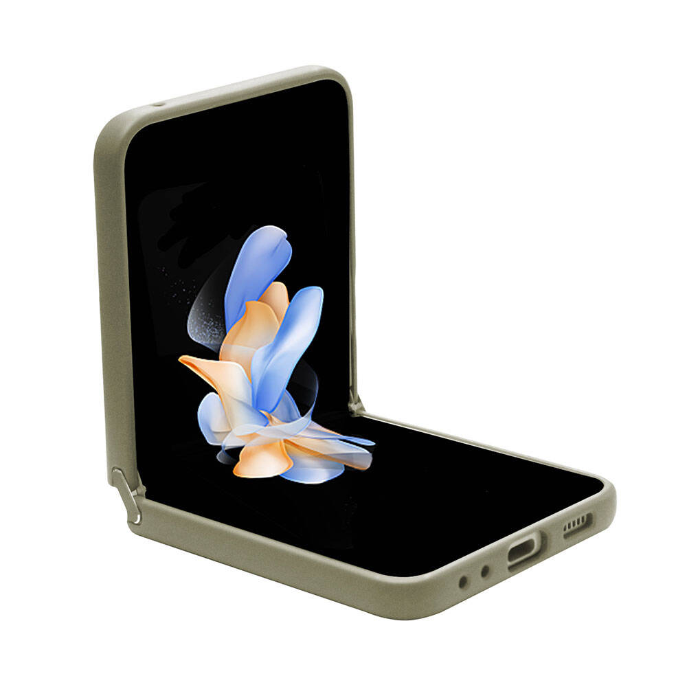 Galaxy Z Flip 5 Kılıf Guess Orijinal Lisanslı Yazı Logolu Glitter Flakes Kılıf