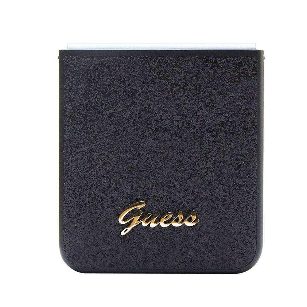Galaxy Z Flip 5 Kılıf Guess Orijinal Lisanslı Yazı Logolu Glitter Script Kılıf