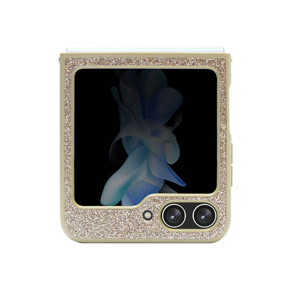 Galaxy Z Flip 5 Kılıf Guess Orijinal Lisanslı Yazı Logolu Glitter Script Kılıf