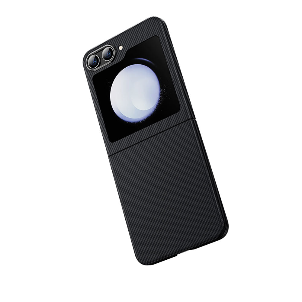 Galaxy Z Flip 5 Kılıf Karbon Fiber Benks Essential ArmorAir 600D Kevlar Kılıf