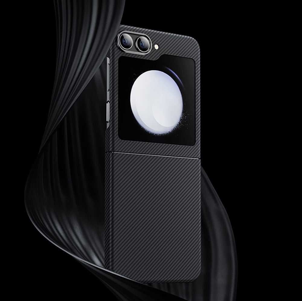 Galaxy Z Flip 5 Kılıf Karbon Fiber Benks Essential ArmorAir 600D Kevlar Kılıf