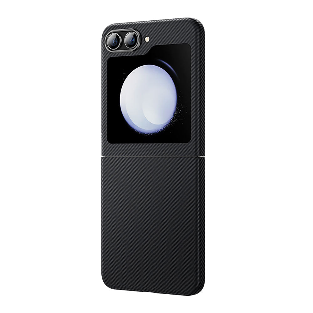 Galaxy Z Flip 5 Kılıf Karbon Fiber Benks Essential ArmorAir 600D Kevlar Kılıf