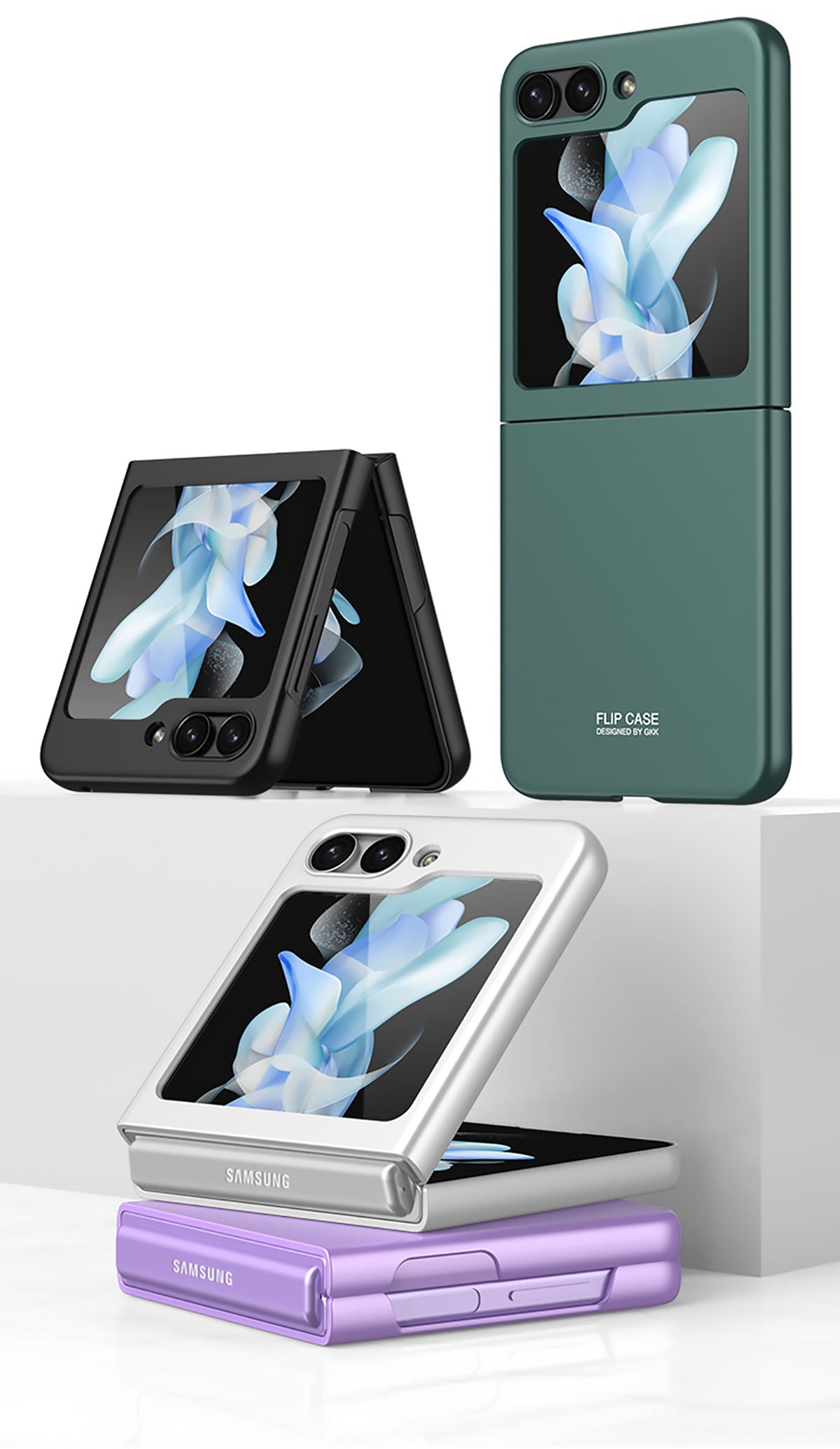 Galaxy Z Flip 5 Kılıf Zore Sert Kıpta Kılıf