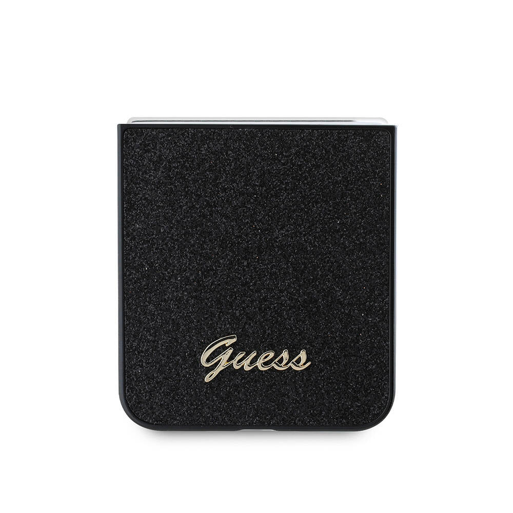 Galaxy Z Flip 6 Kılıf Guess Orijinal Lisanslı Yazı Logolu Glitter Script Kılıf