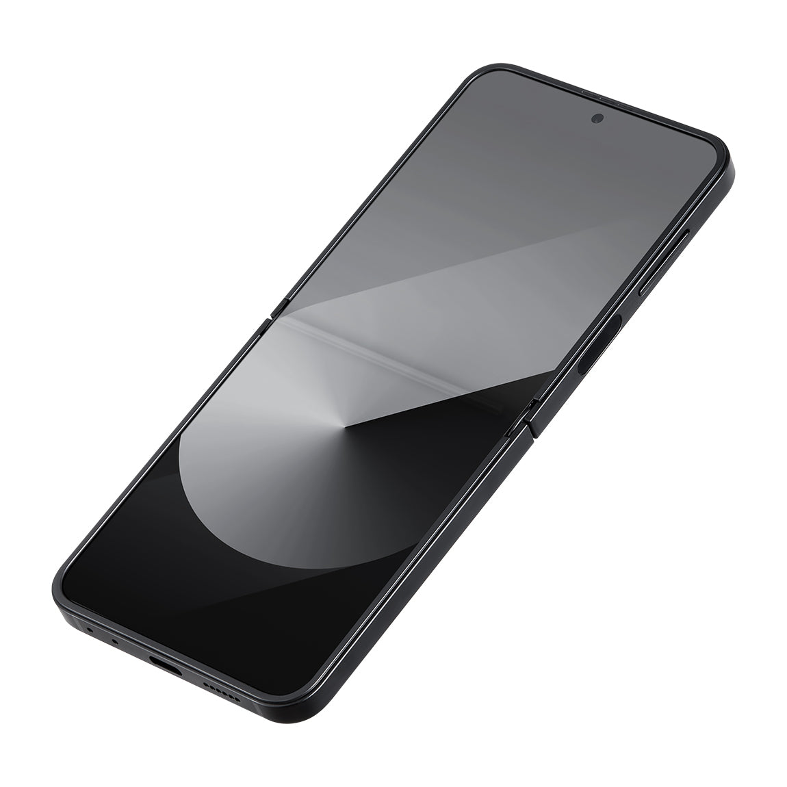 Galaxy Z Flip 6 Kılıf M-safe Şarj Özellikli 600D Aramid Karbon Fiber Pitaka Ultra-Slim Classic Serisi Black-Grey Twill Kılıf