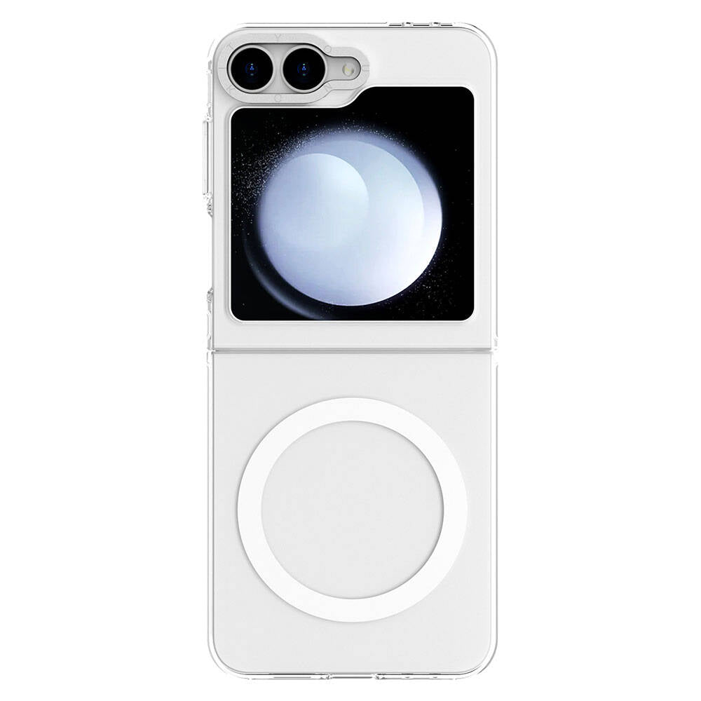 Galaxy Z Flip 6 Kılıf M-safe Şarj Özellikli Şeffaf Youngkit Crystal Shield Serisi Kılıf