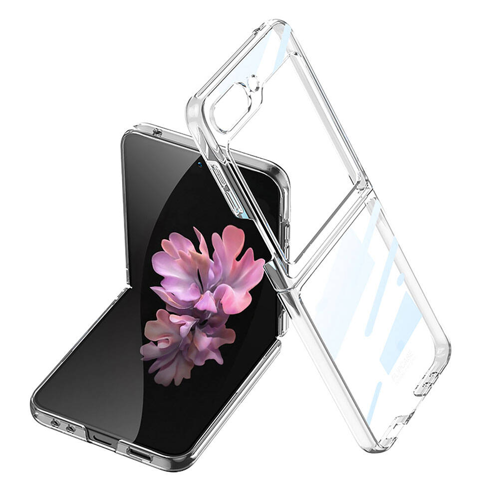 Galaxy Z Flip 6 Kılıf Zore Full Camlı Kıpta Kılıf