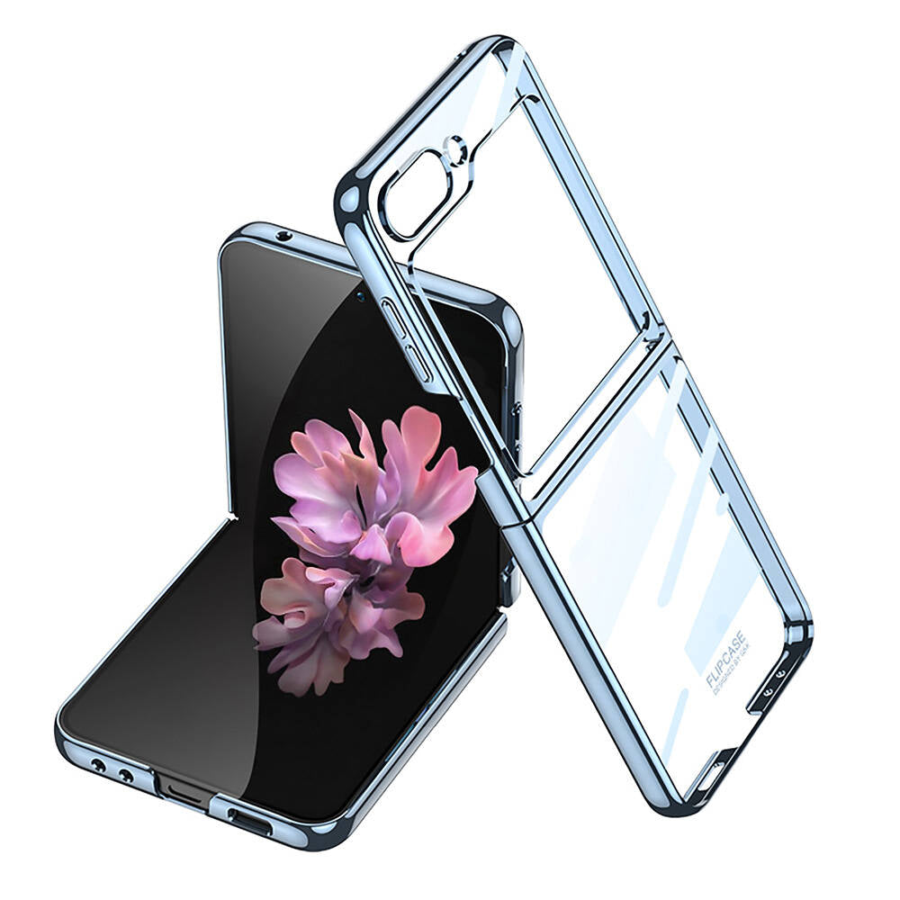 Galaxy Z Flip 6 Kılıf Zore Full Camlı Kıpta Kılıf