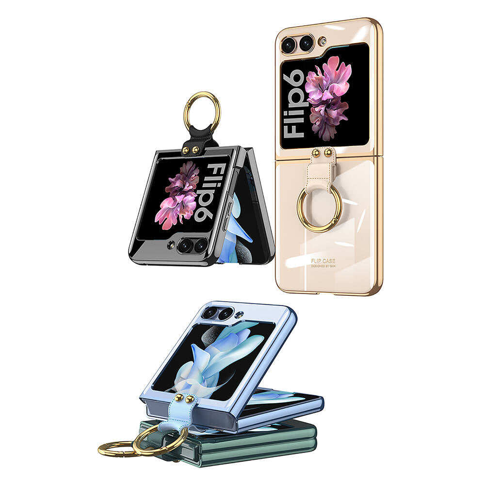 Galaxy Z Flip 6 Kılıf Zore Yüzüklü Kıpta Kılıf