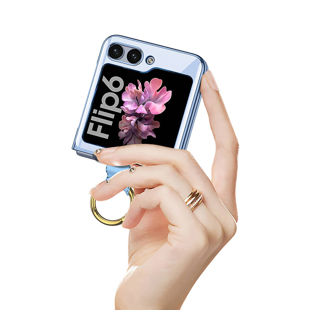 Galaxy Z Flip 6 Kılıf Zore Yüzüklü Kıpta Kılıf