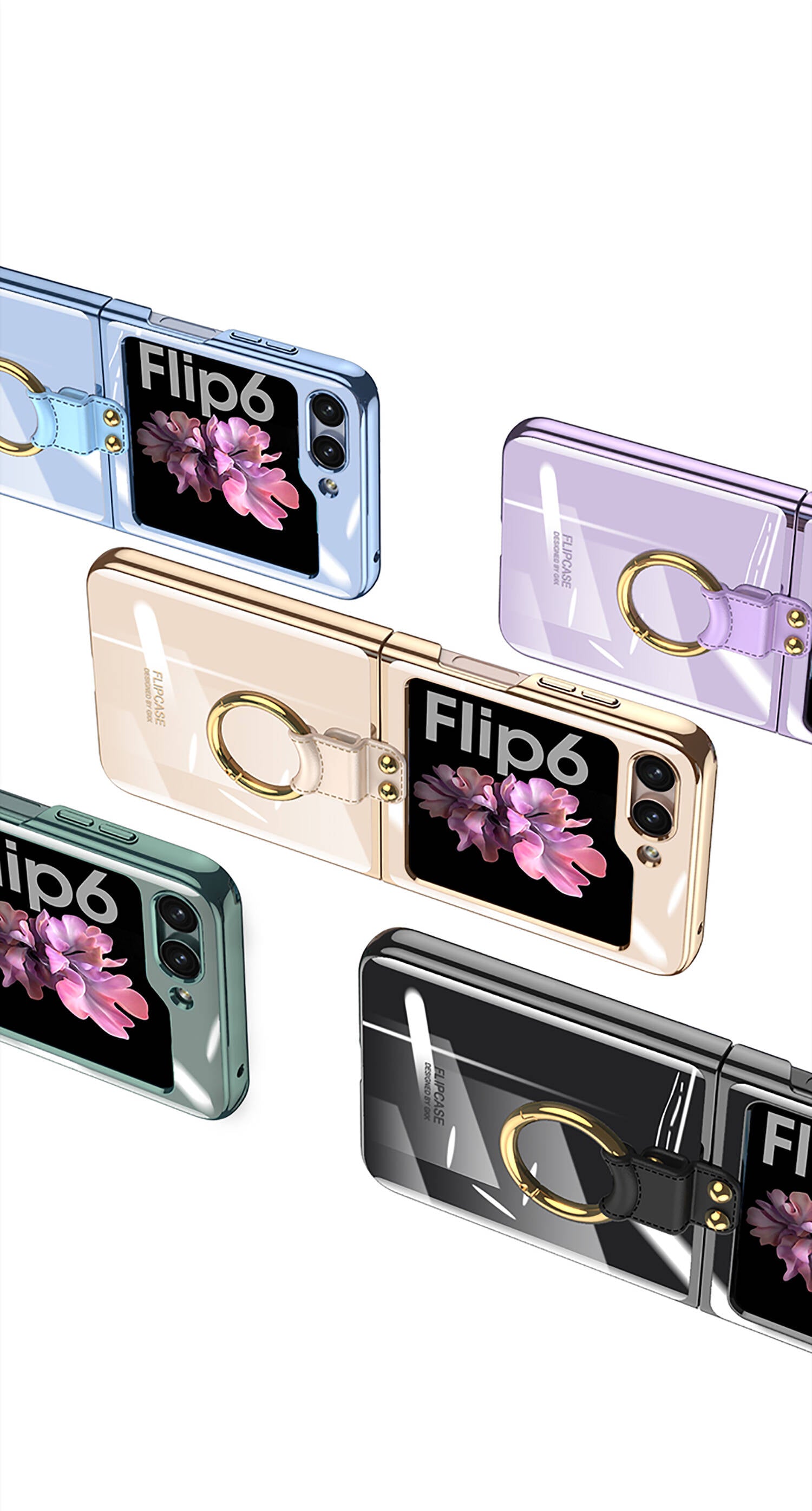 Galaxy Z Flip 6 Kılıf Zore Yüzüklü Kıpta Kılıf