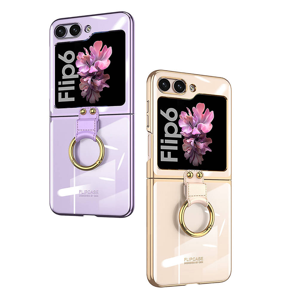 Galaxy Z Flip 6 Kılıf Zore Yüzüklü Kıpta Kılıf