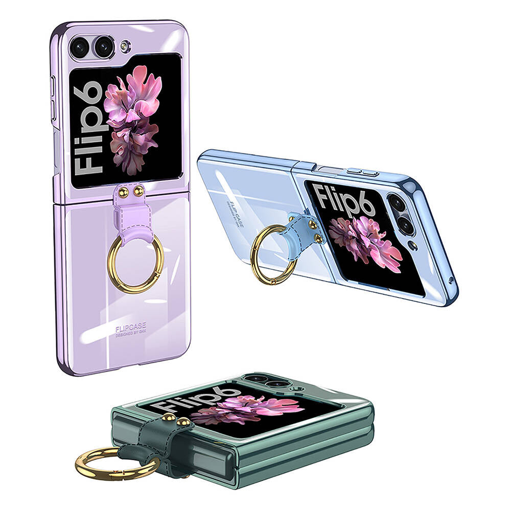 Galaxy Z Flip 6 Kılıf Zore Yüzüklü Kıpta Kılıf