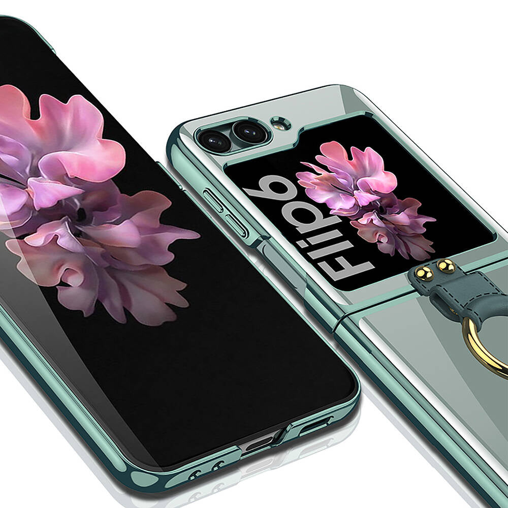 Galaxy Z Flip 6 Kılıf Zore Yüzüklü Kıpta Kılıf