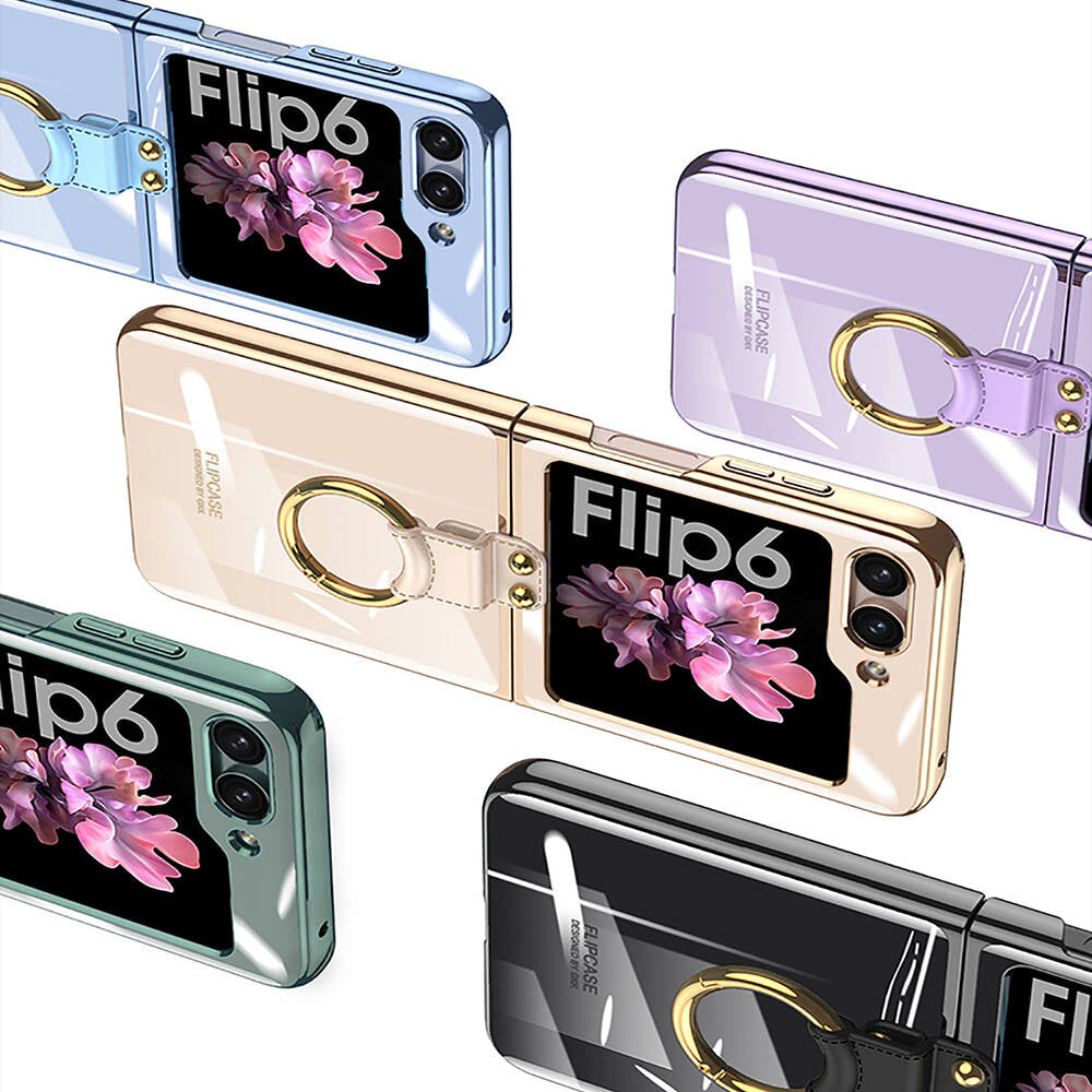 Galaxy Z Flip 6 Kılıf Zore Yüzüklü Kıpta Kılıf