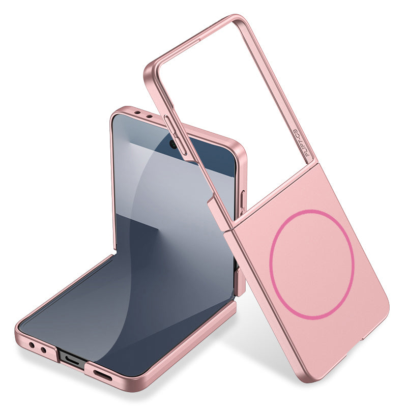 Galaxy Z Flip 7 Kılıf Wireless Şarj Özellikli Zore Kıpta M-safe Kılıf