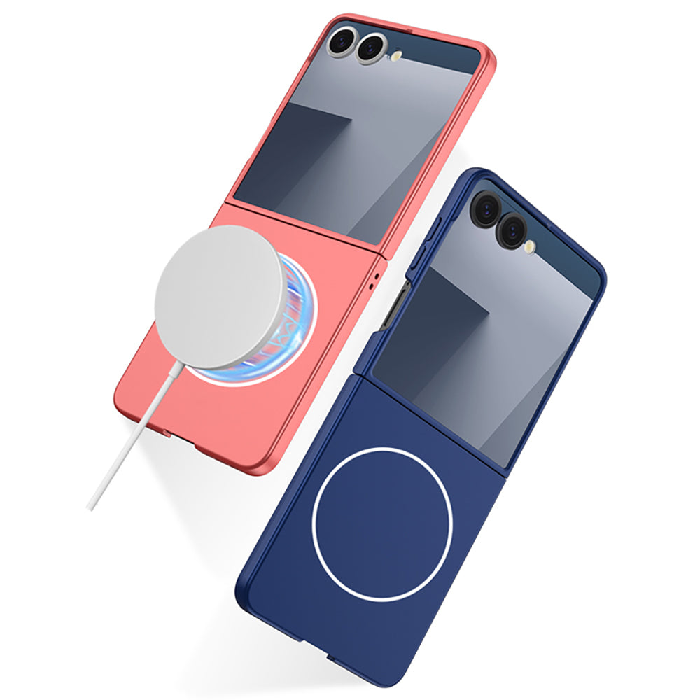 Galaxy Z Flip 7 Kılıf Wireless Şarj Özellikli Zore Kıpta M-safe Kılıf