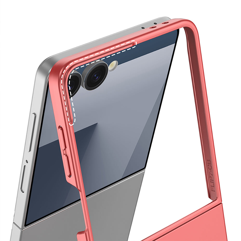 Galaxy Z Flip 7 Kılıf Wireless Şarj Özellikli Zore Kıpta M-safe Kılıf