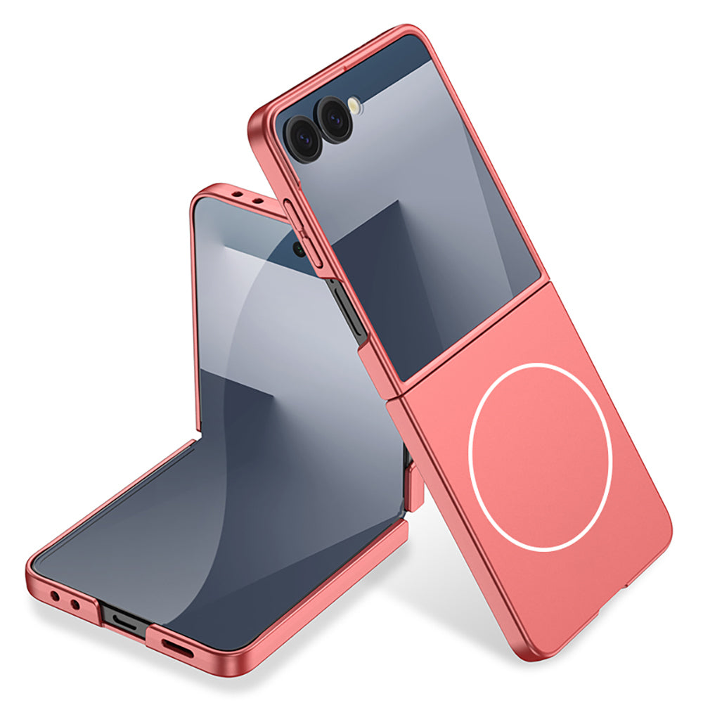 Galaxy Z Flip 7 Kılıf Wireless Şarj Özellikli Zore Kıpta M-safe Kılıf