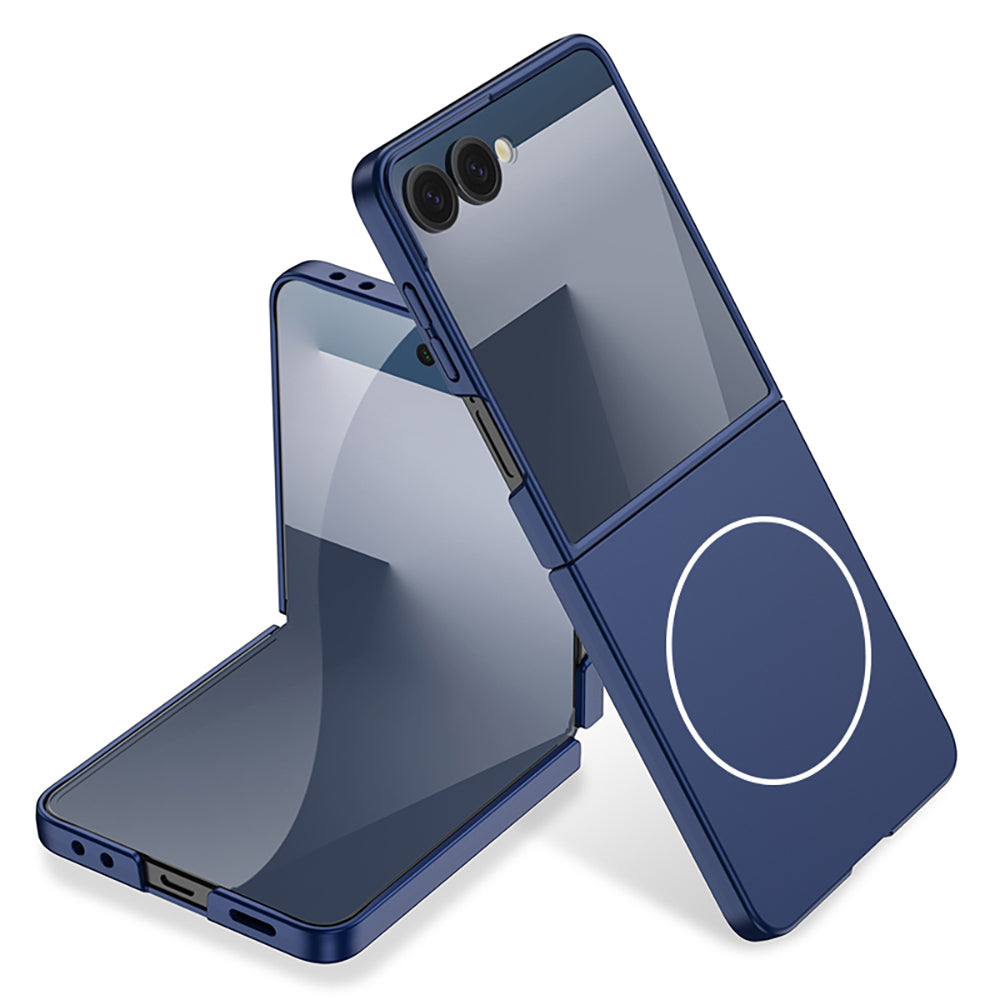 Galaxy Z Flip 7 Kılıf Wireless Şarj Özellikli Zore Kıpta M-safe Kılıf