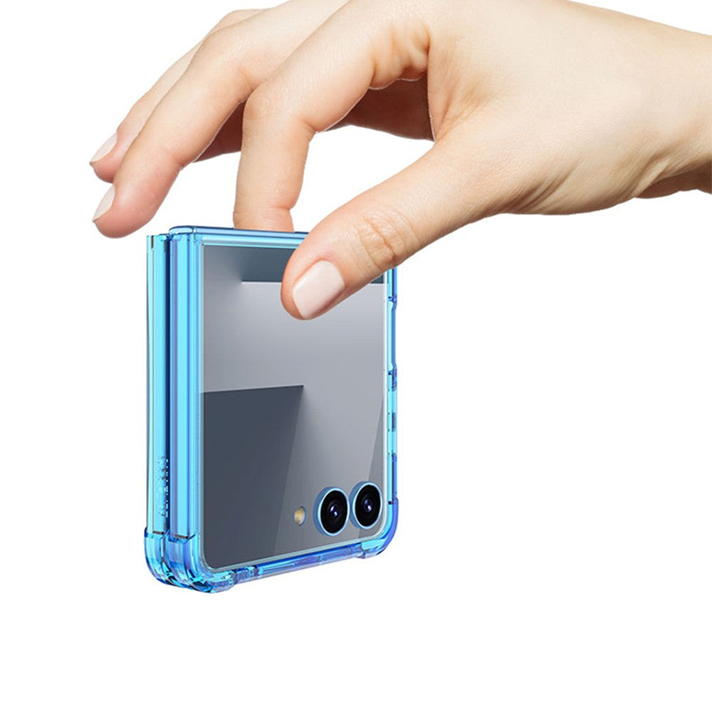 Galaxy Z Flip 7 Kılıf Zore Full Camlı Kıpta Kılıf