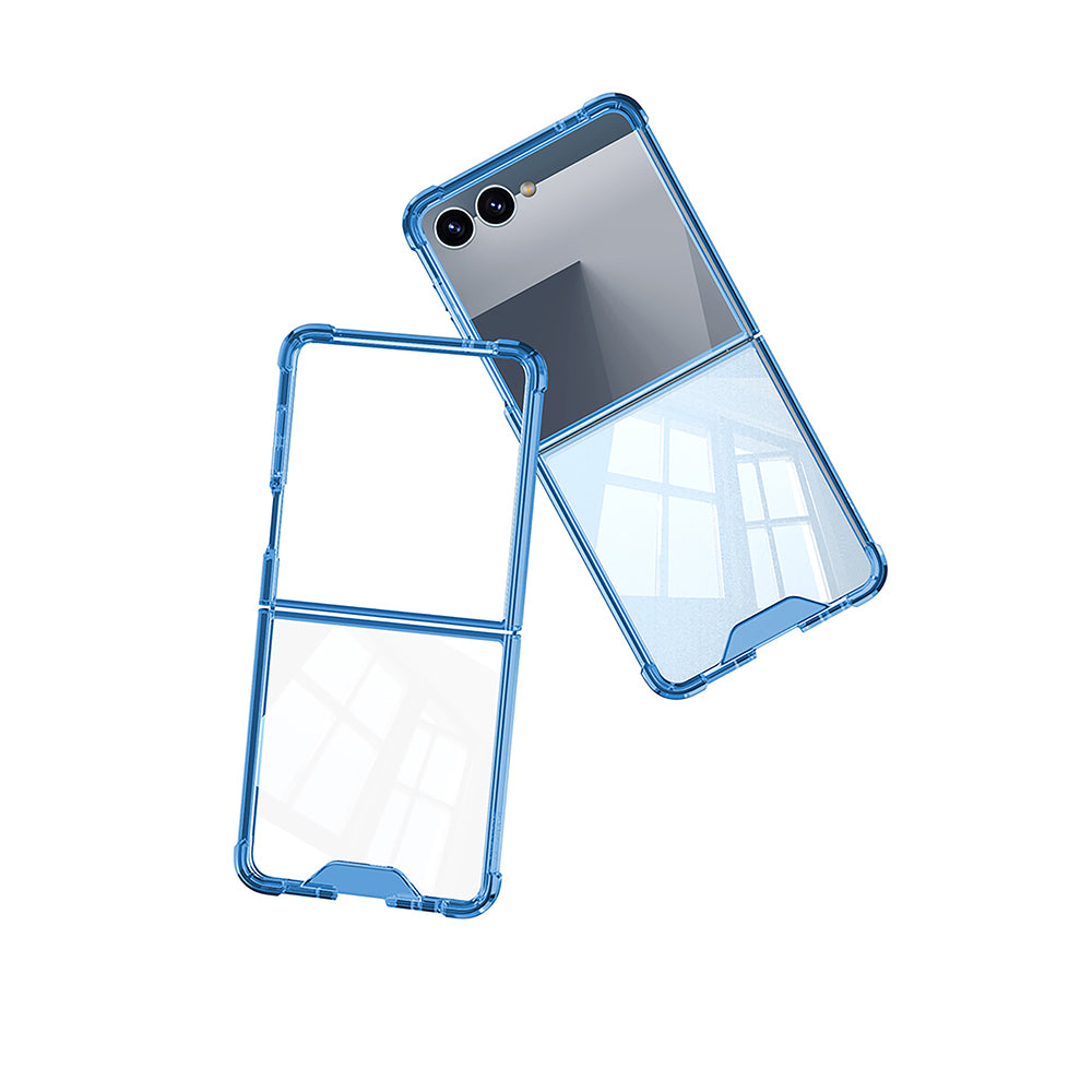 Galaxy Z Flip 7 Kılıf Zore Full Camlı Kıpta Kılıf