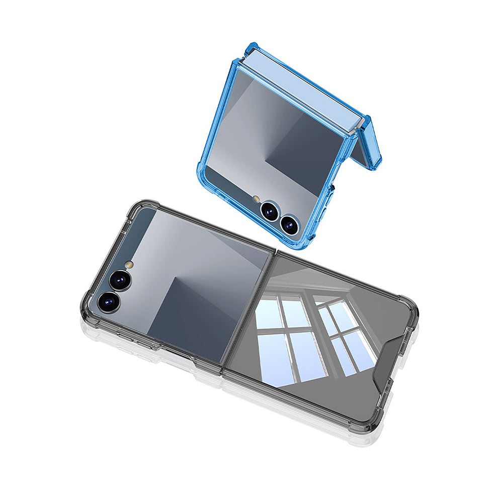 Galaxy Z Flip 7 Kılıf Zore Full Camlı Kıpta Kılıf