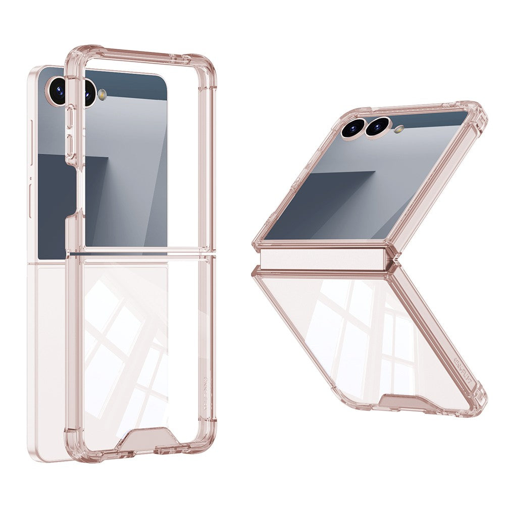Galaxy Z Flip 7 Kılıf Zore Full Camlı Kıpta Kılıf