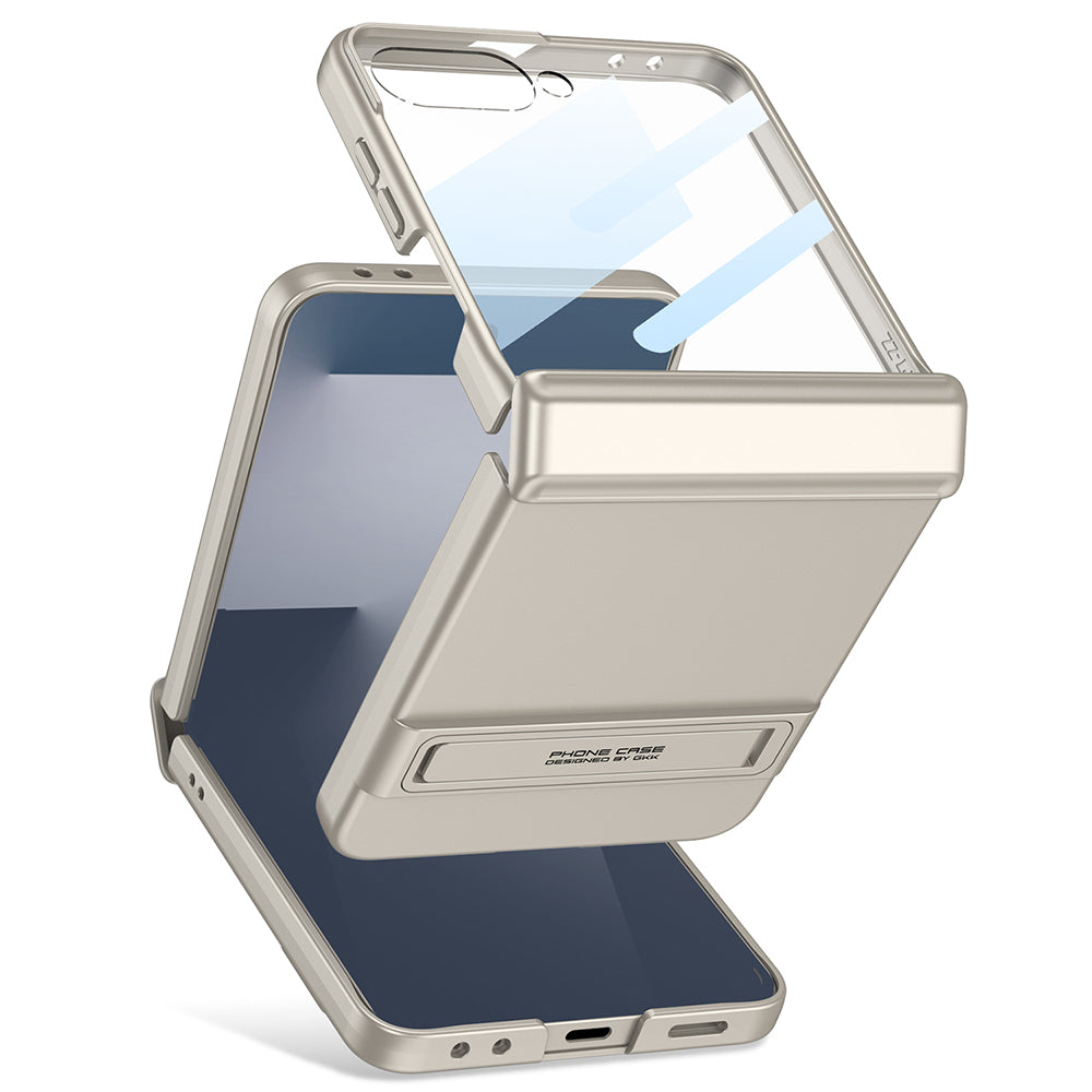 Galaxy Z Flip 7 Kılıf Zore Kıpta Standlı Kılıf
