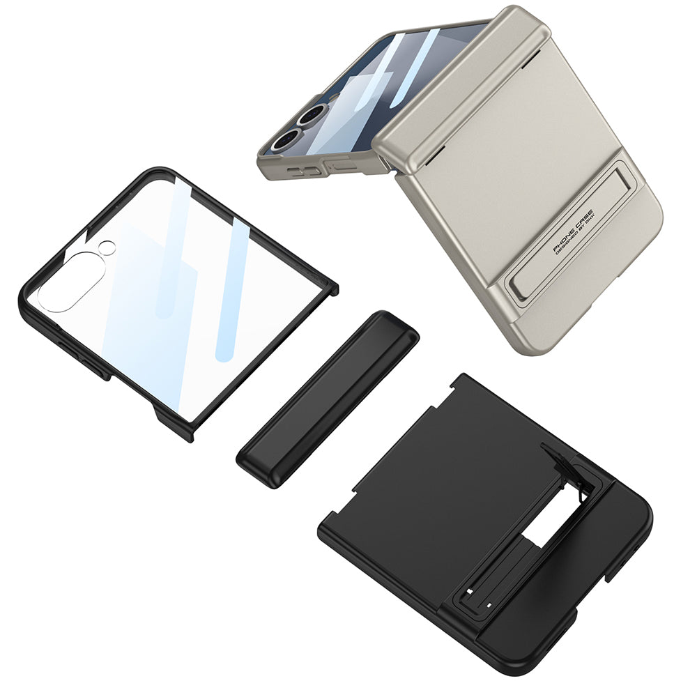 Galaxy Z Flip 7 Kılıf Zore Kıpta Standlı Kılıf
