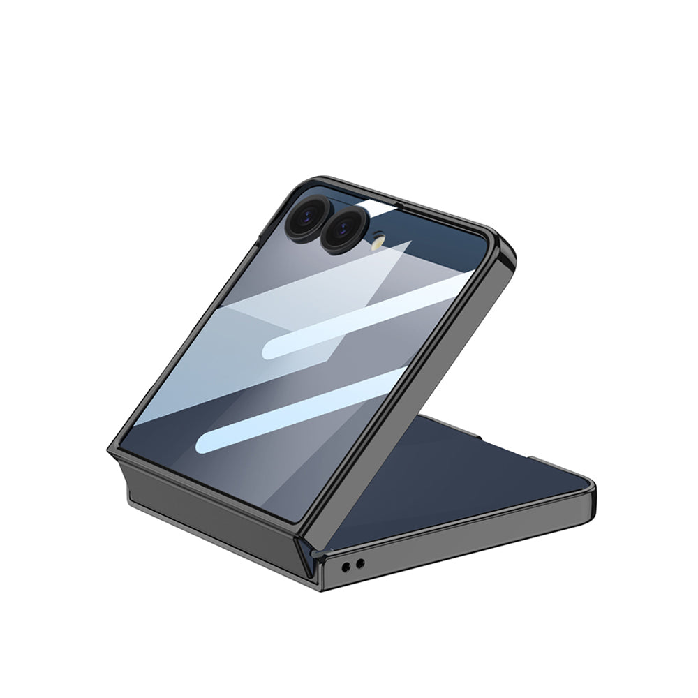 Galaxy Z Flip 7 M-safe Şarj Özellikli Zore Kıpta KPT-02 Standlı Kılıf