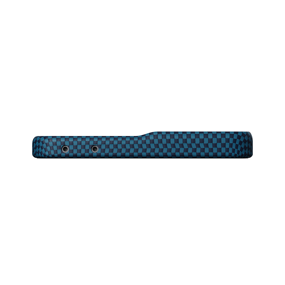Galaxy Z Flip 8 Kılıf M-safe Şarj Özellikli Aramid Karbon Fiber Pitaka Tactile Woven Sunset-Moonrise Serisi Kılıf