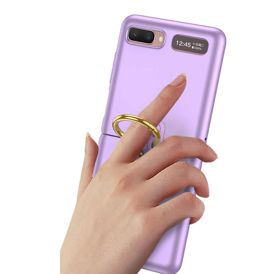 Galaxy Z Flip Kılıf Zore Flip Ring Kıpta Kılıf