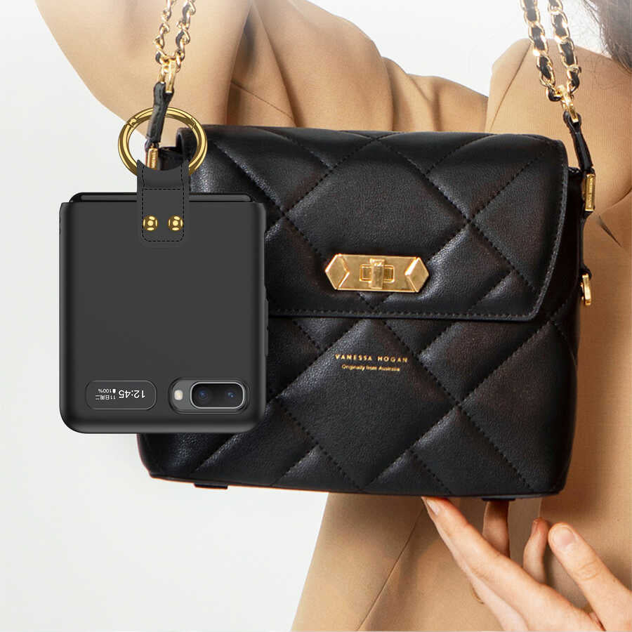 Galaxy Z Flip Kılıf Zore Flip Ring Kıpta Kılıf