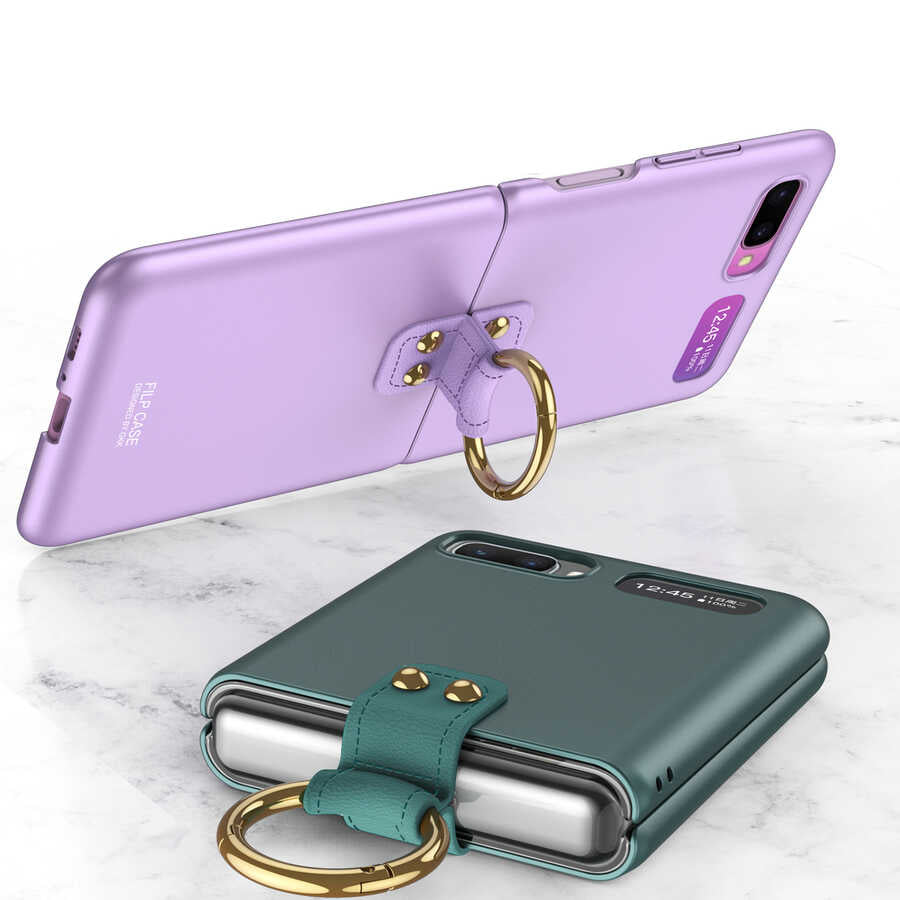 Galaxy Z Flip Kılıf Zore Flip Ring Kıpta Kılıf