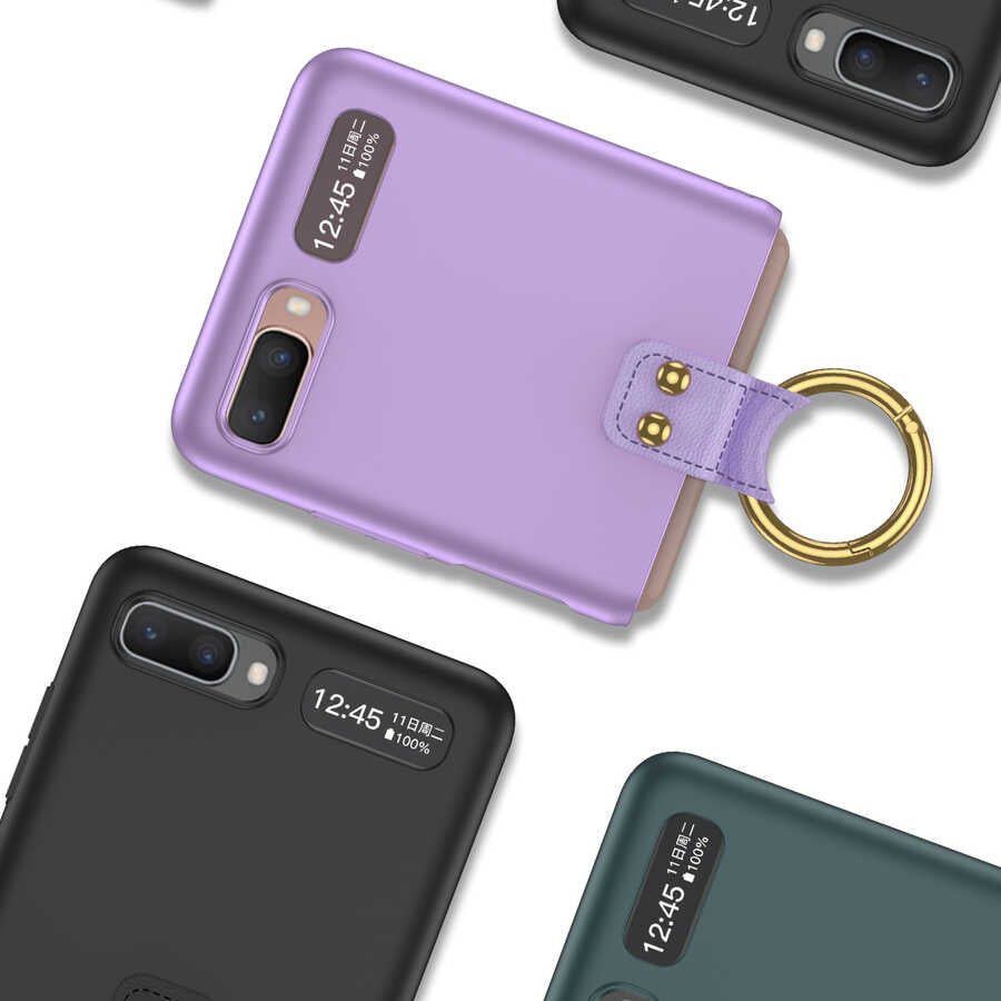 Galaxy Z Flip Kılıf Zore Flip Ring Kıpta Kılıf
