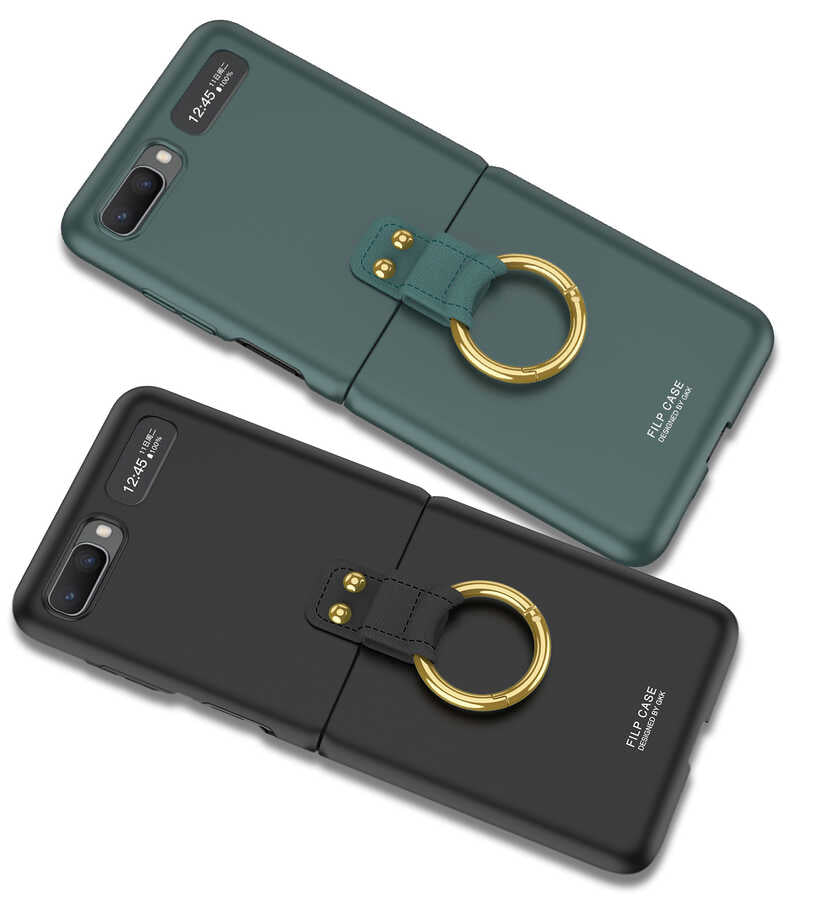 Galaxy Z Flip Kılıf Zore Flip Ring Kıpta Kılıf