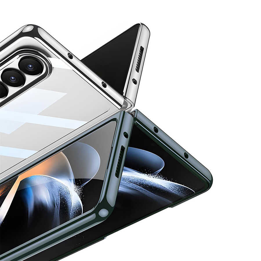 Galaxy Z Fold 4 Kılıf Zore Full Camlı Kıpta Kılıf