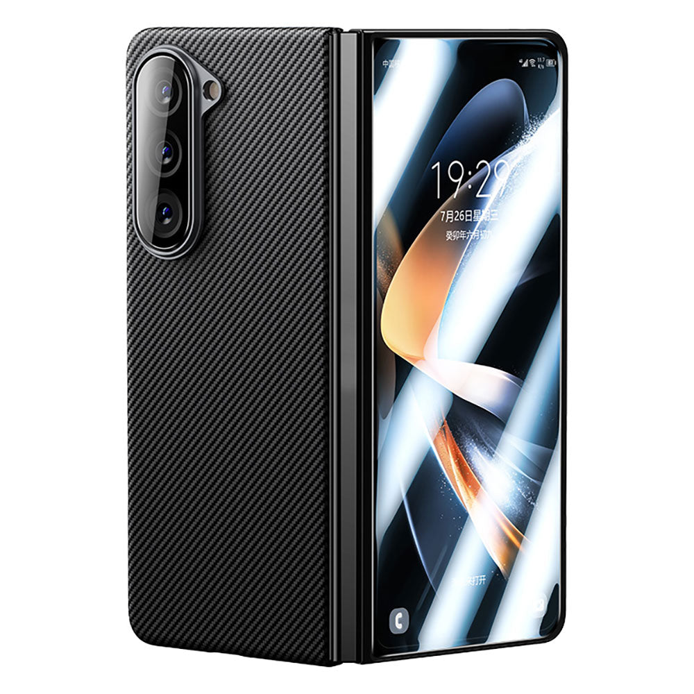 Galaxy Z Fold 5 Benks Combo Üçlü Aksesuar Seti (600D Kevlar Karbon Kılıf + Corning Ekran Koruyucu + Kamera Lens Koruyucu)