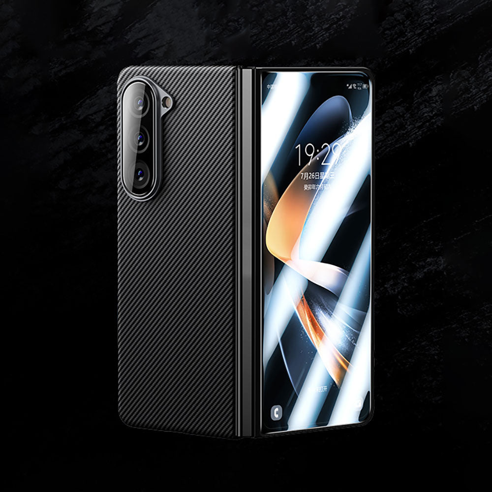 Galaxy Z Fold 5 Benks Combo Üçlü Aksesuar Seti (600D Kevlar Karbon Kılıf + Corning Ekran Koruyucu + Kamera Lens Koruyucu)